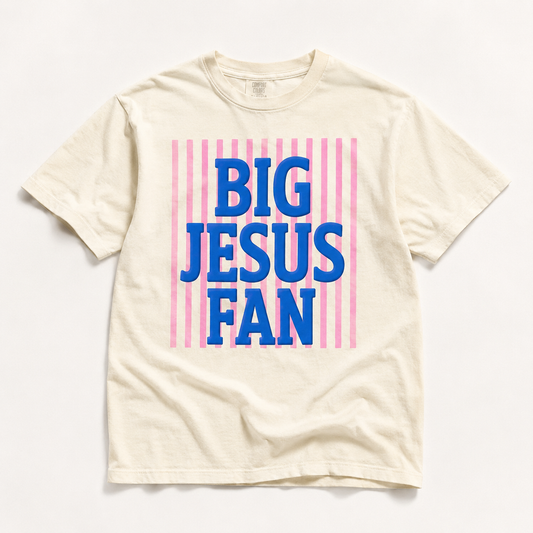 Big Jesus Fan Graphic Tee