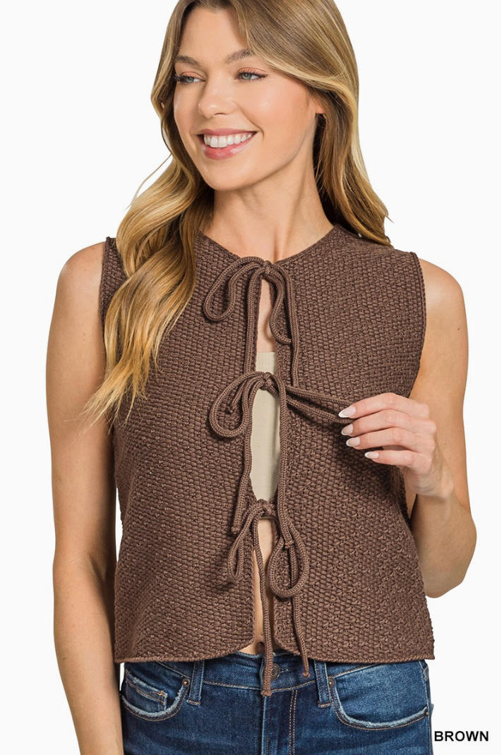 The Briar Tie-Front Sweater Vest