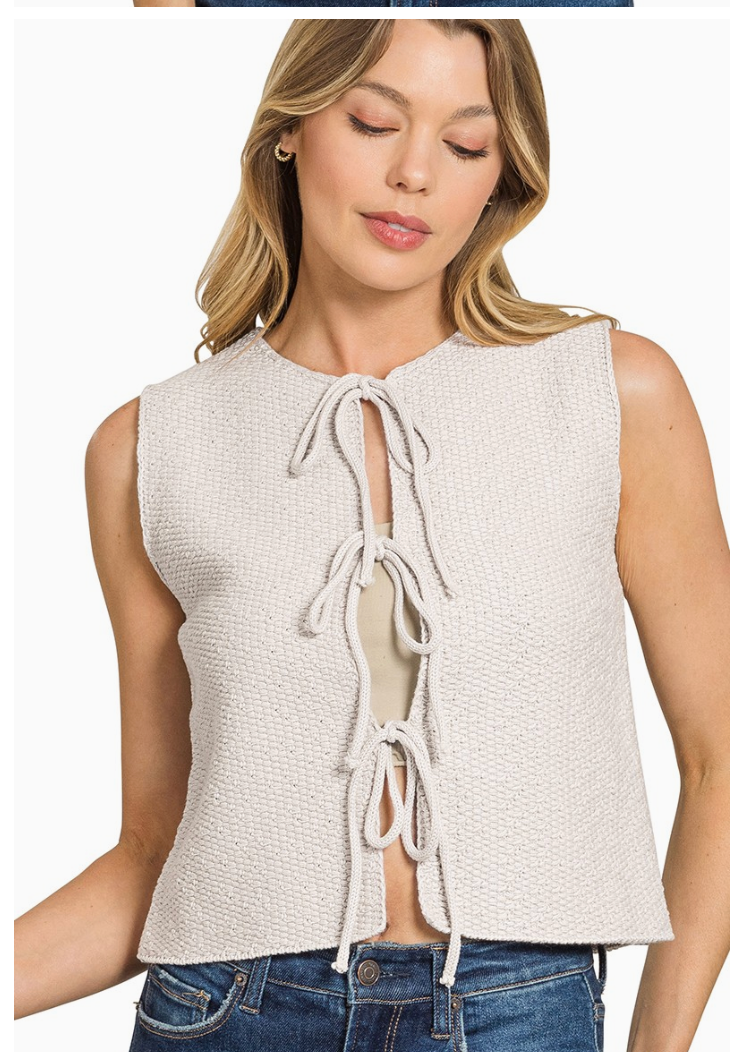 The Briar Tie-Front Sweater Vest