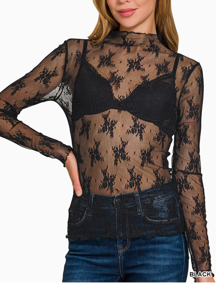 The Delicate Lace Layering Top