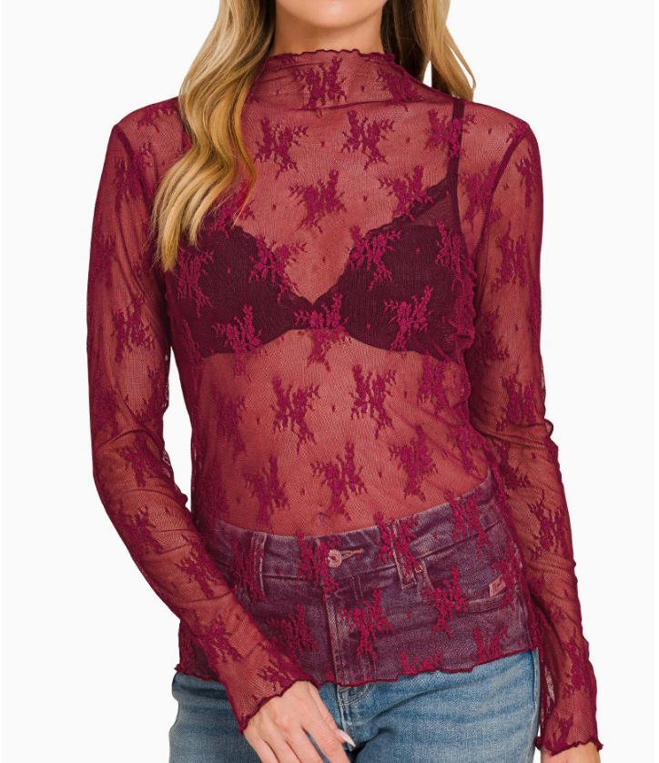 The Delicate Lace Layering Top