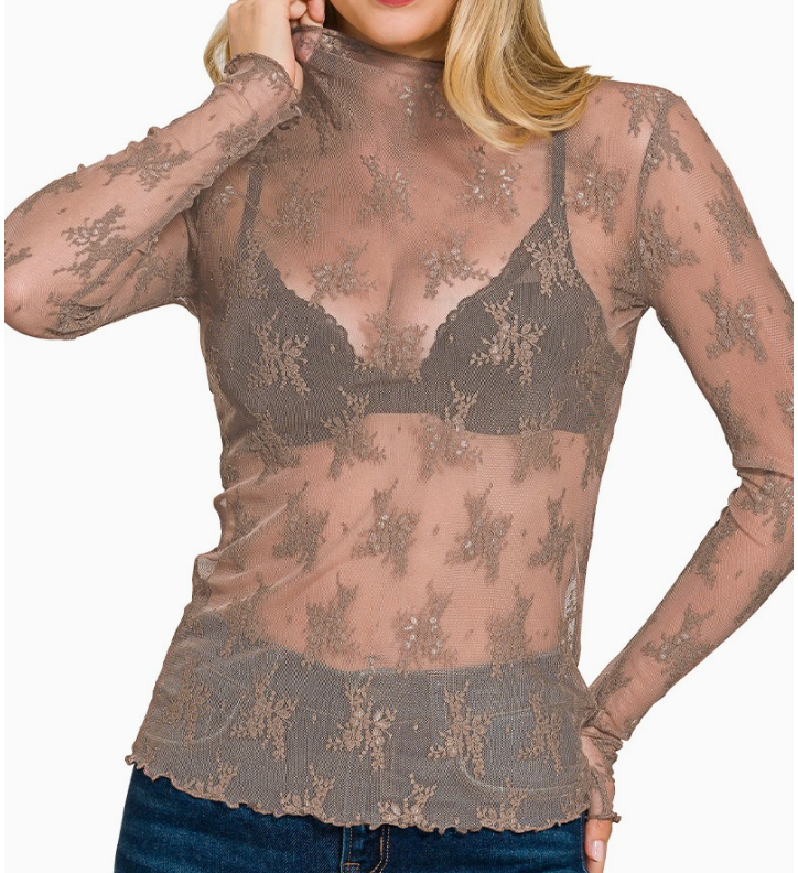 The Delicate Lace Layering Top