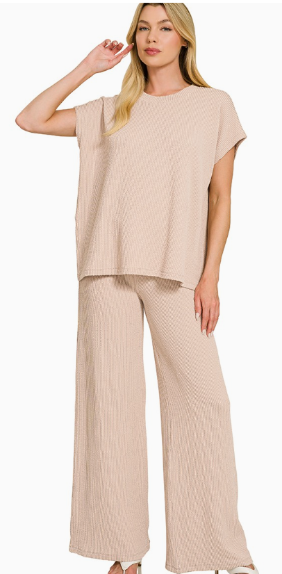 Weekend Retreat Ribbed Lounge Set