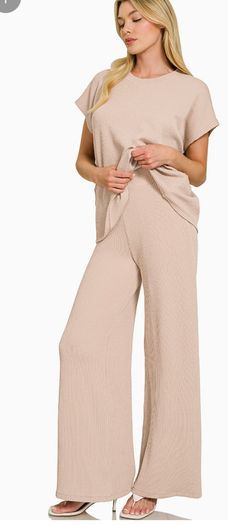 Weekend Retreat Ribbed Lounge Set