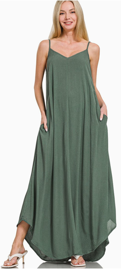 Forever Free Crinkle Maxi Dress