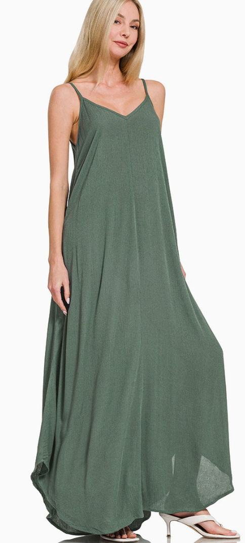 Forever Free Crinkle Maxi Dress