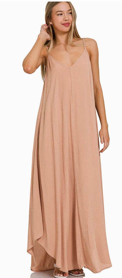Forever Free Crinkle Maxi Dress