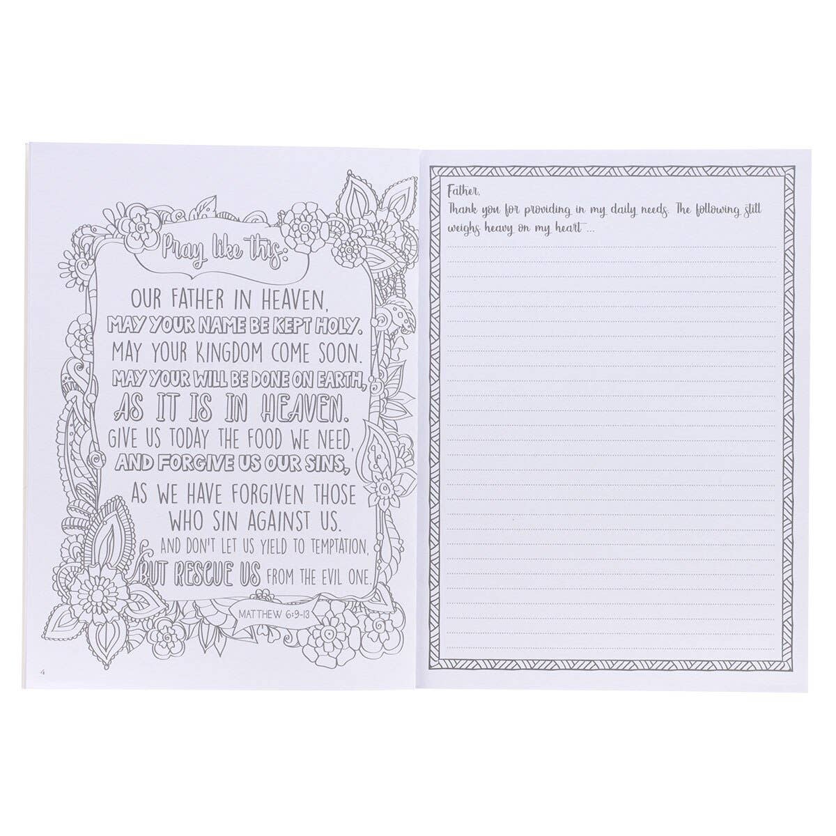 My Coloring Prayer Journal – Christian Guided Prayer & Coloring Book for Women