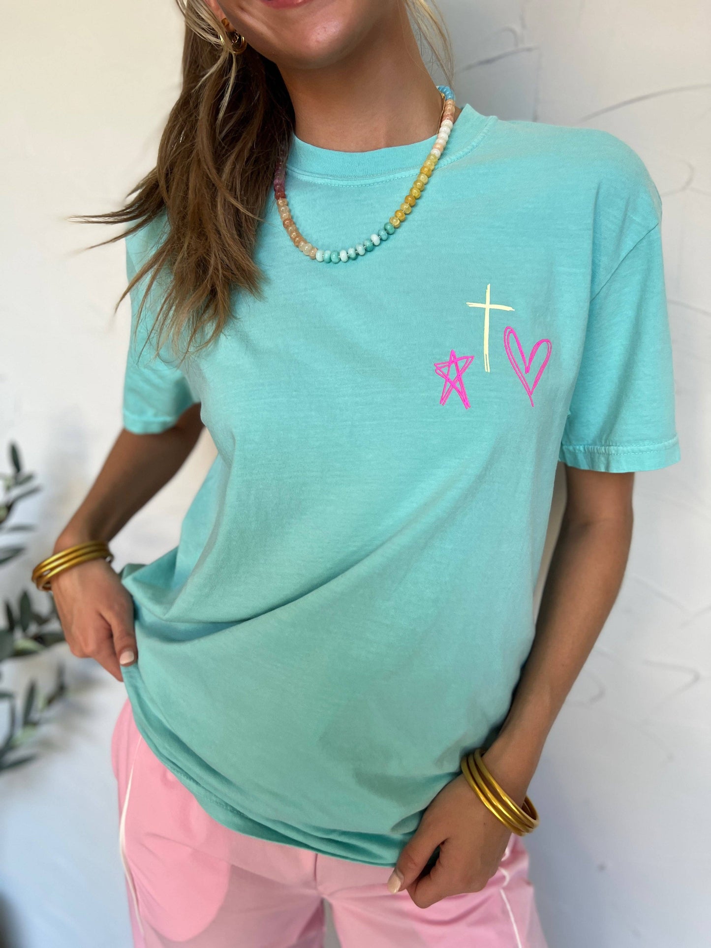 Friend in Jesus Unisex Comfort Colors T-Shirt in Chalky Mint