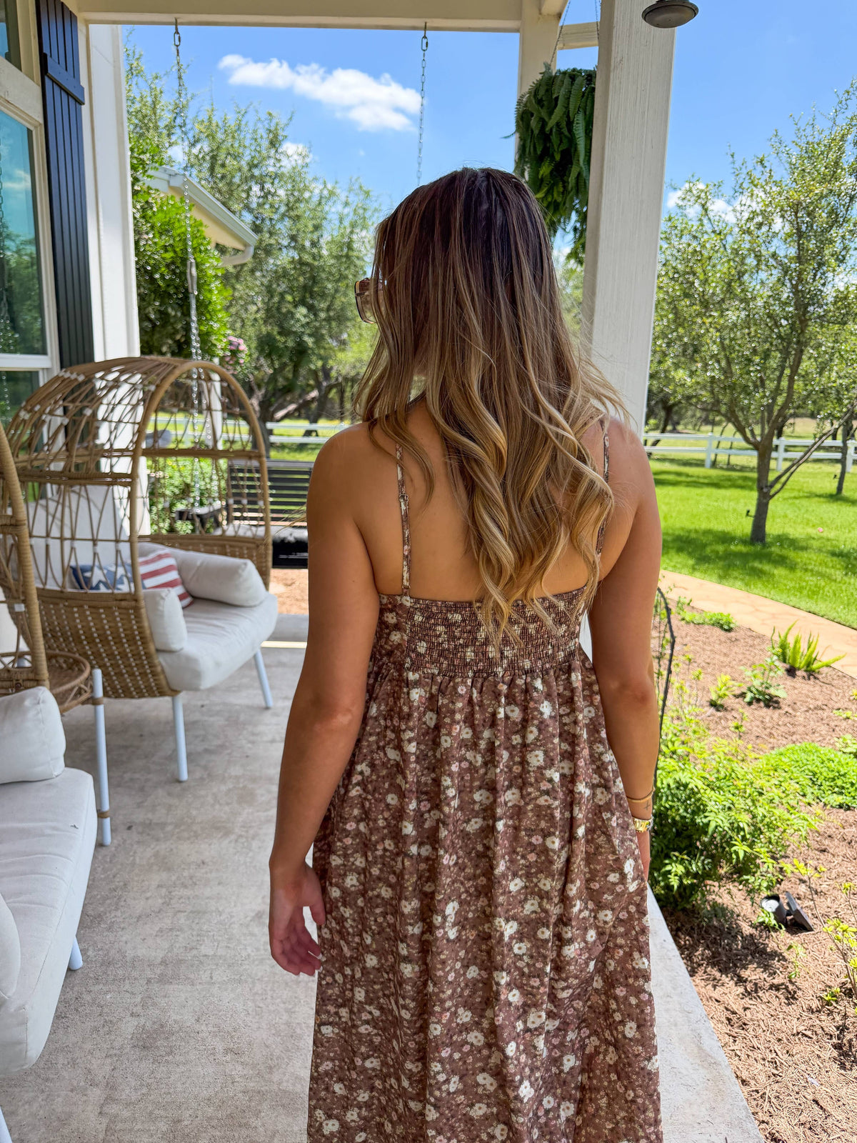 Harvest Gingham Maxi Dress