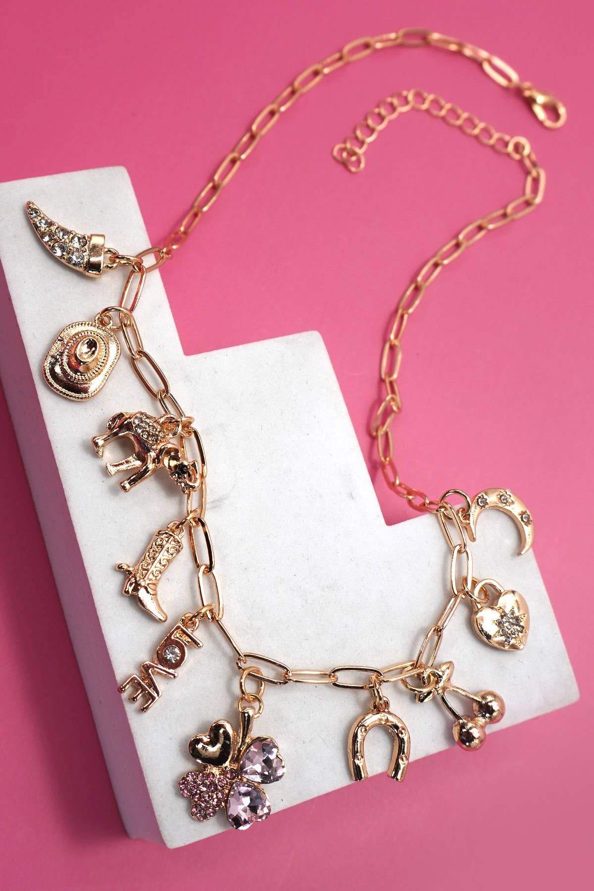 Howdy Honey Western Charm Necklace