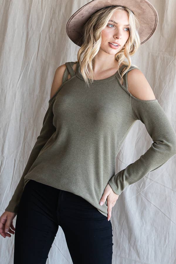 Easy Days Cold Shoulder Top