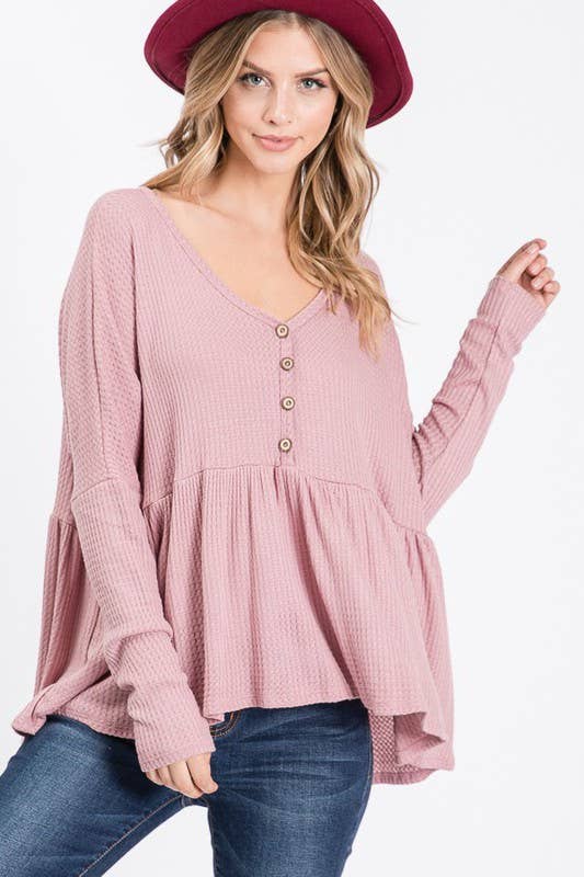 Easy Does It Babydoll Top