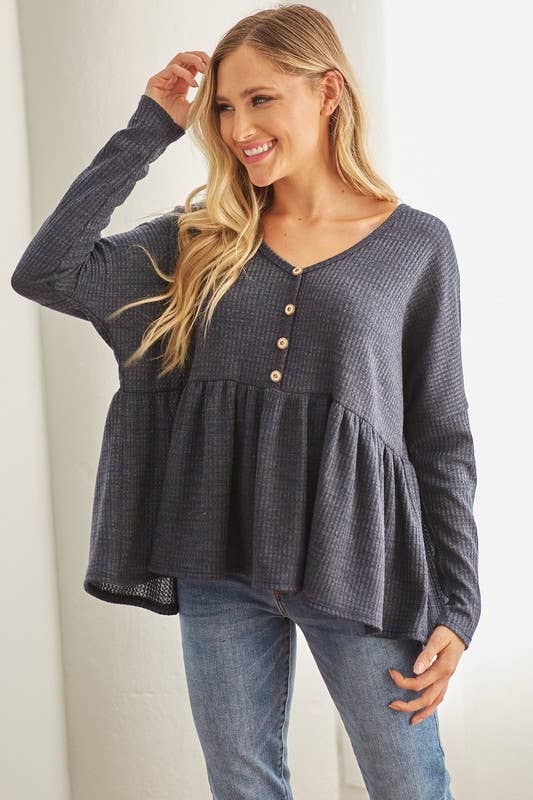 Easy Does It Babydoll Top
