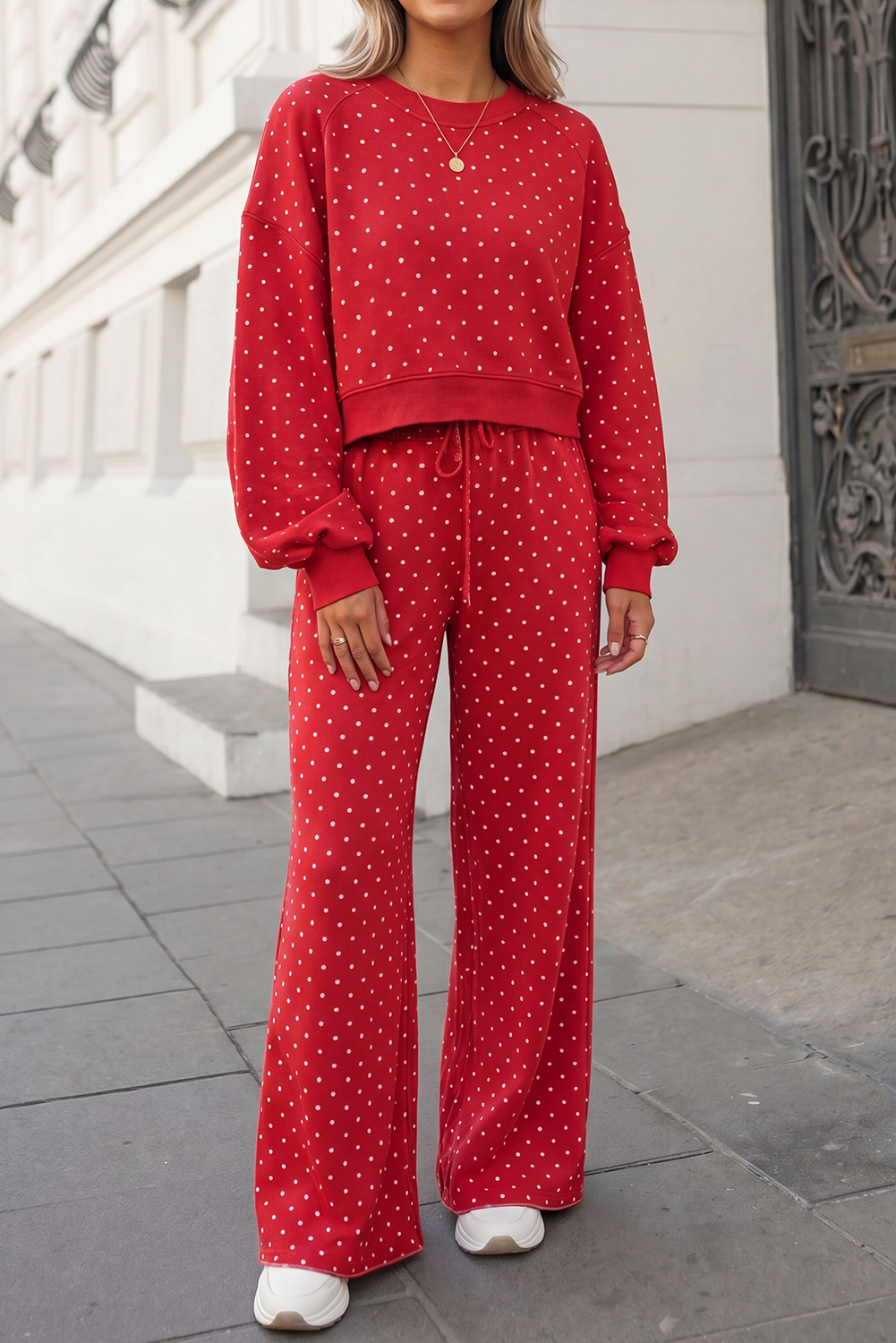 Coffee Date Polka Dot Pants Set