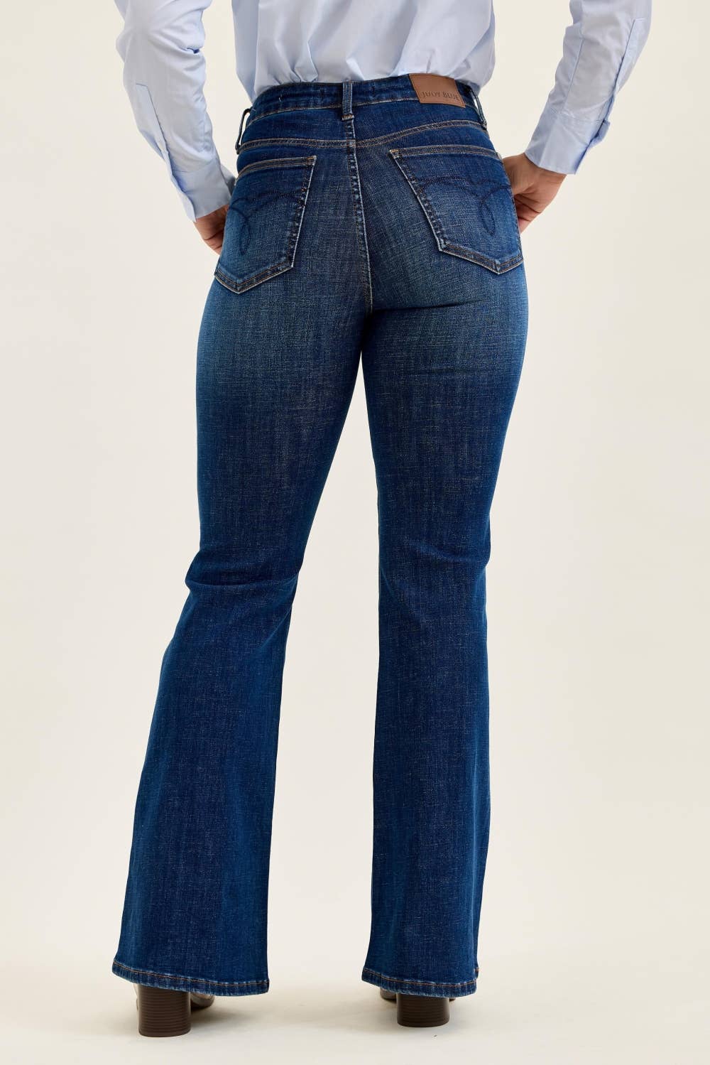 Judy Blue Charlotte Tummy Control Flare Jeans – Dark Indigo