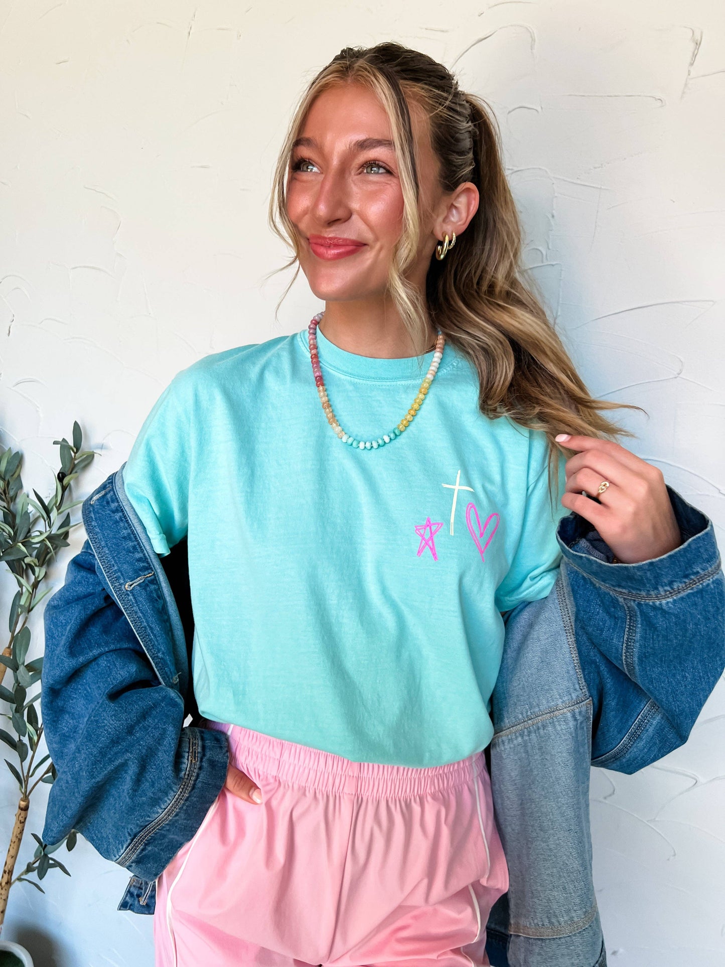 Friend in Jesus Unisex Comfort Colors T-Shirt in Chalky Mint
