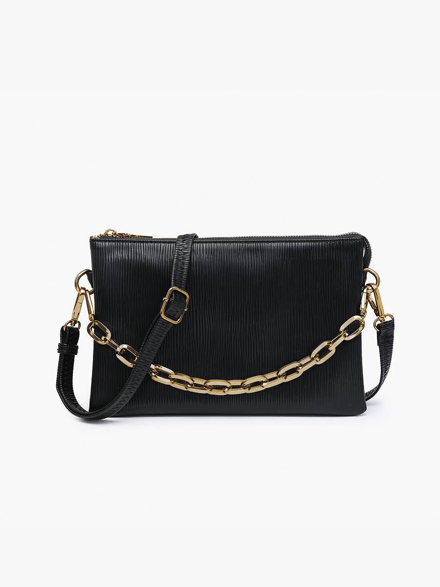 Izzy Textured Crossbody with Statement Strap