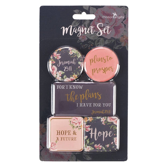 I Know The Plans Magnet Set – Christian Gift for Women, Graduation & New Beginnings (Set of 5)