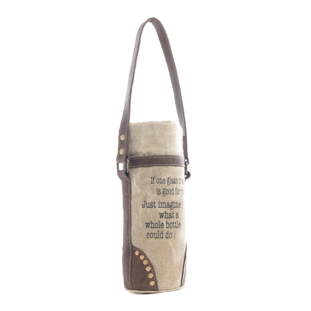 Sip Happens Wine Bottle Tote