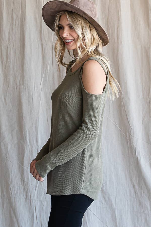 Easy Days Cold Shoulder Top