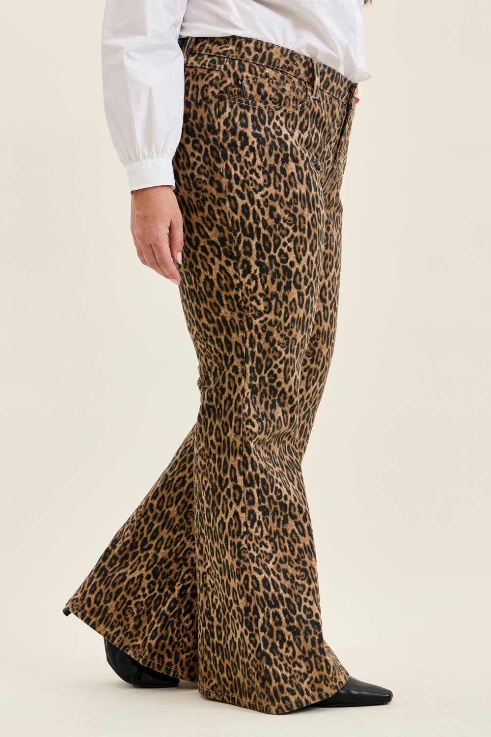 Judy Blue Leopard Luxe Flare Jeans