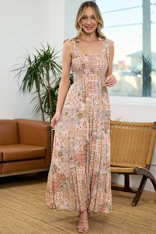 Wildflower Wanderer Boho Maxi Dress