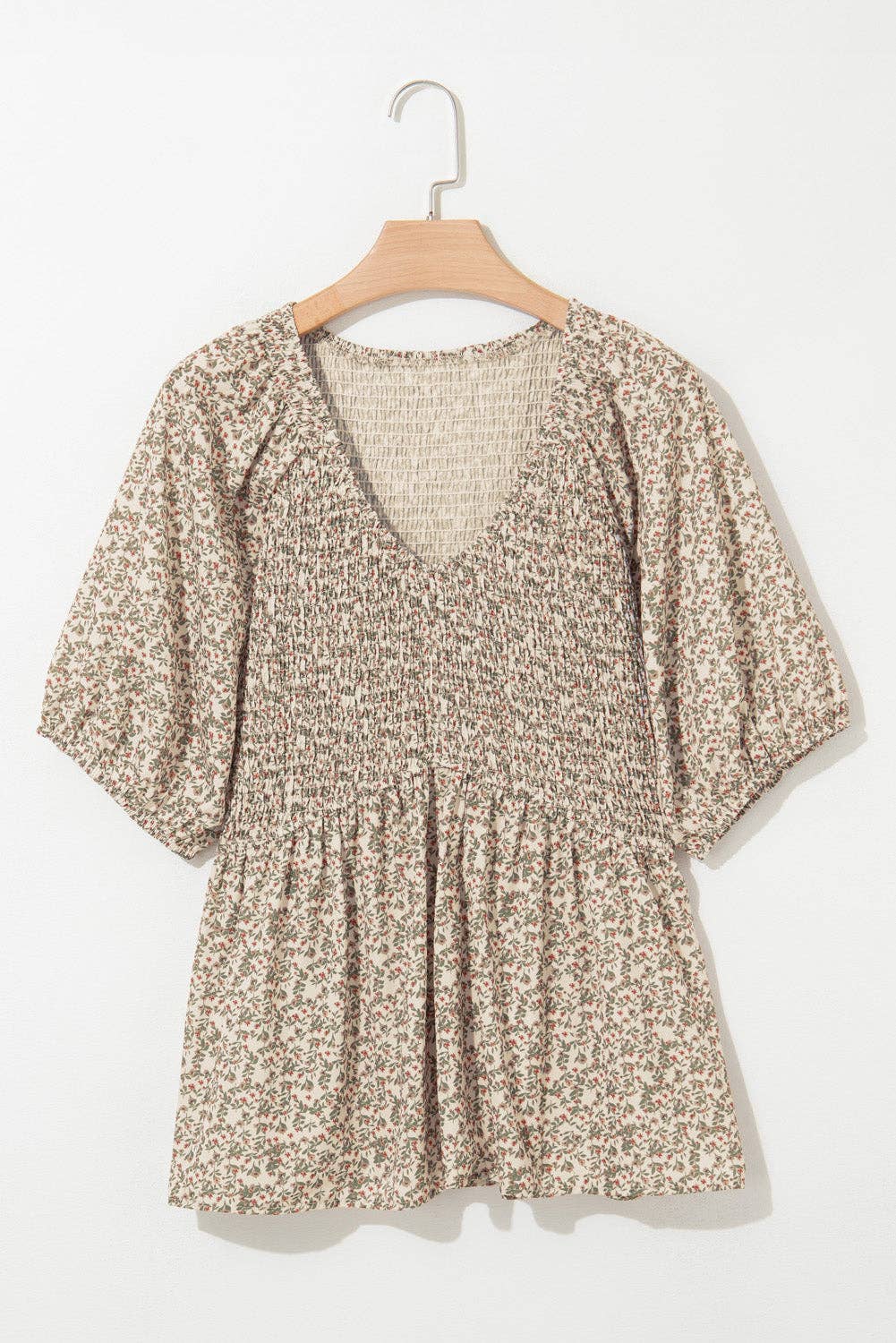 Sweet Meadow Floral Peplum Top