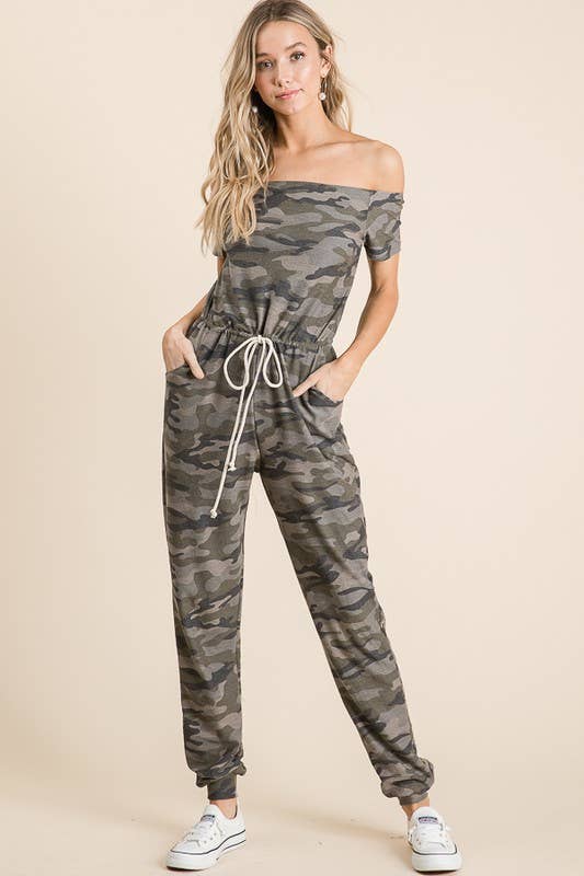Weekend Wanderer Camo Jumpsuit