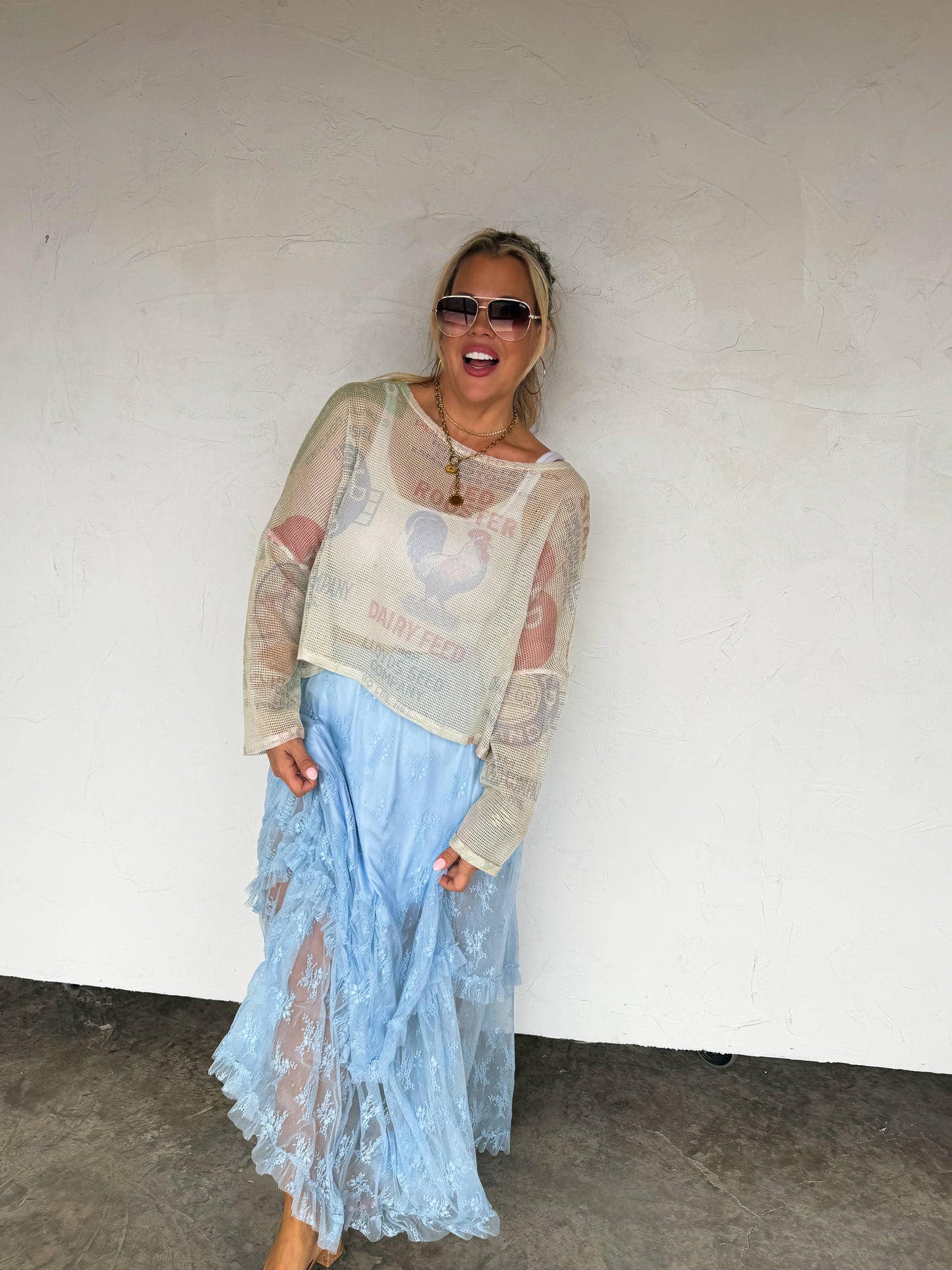 BLOOMING MAXI SKIRT