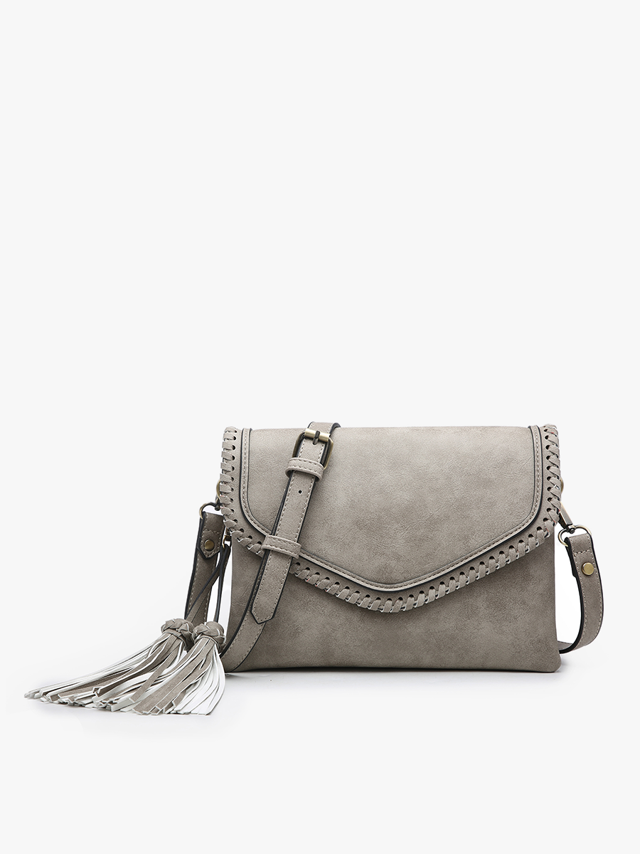 Sloane Whipstitch Tassel Crossbody