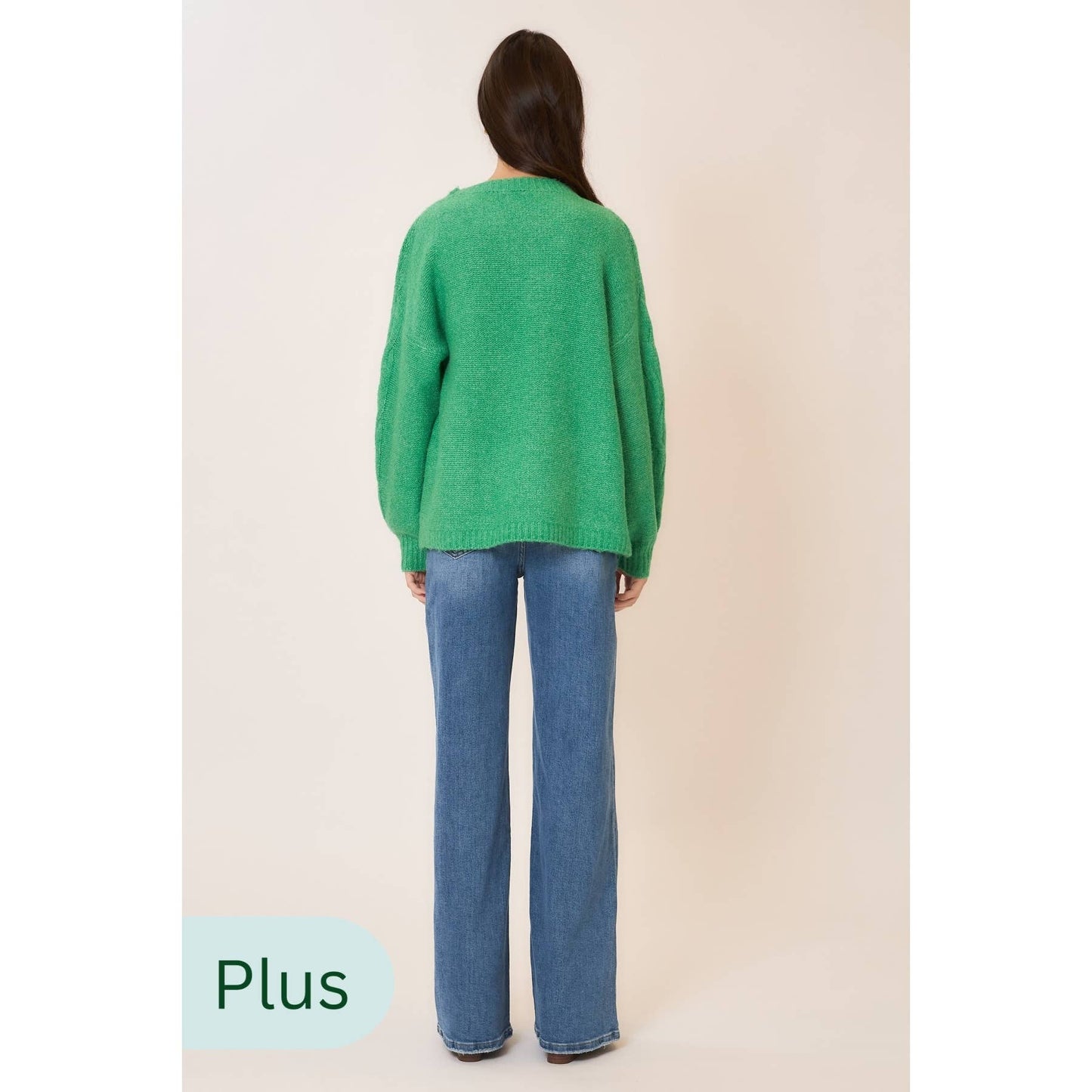 Soft Brushed Embroidered Bow Knit Sweater