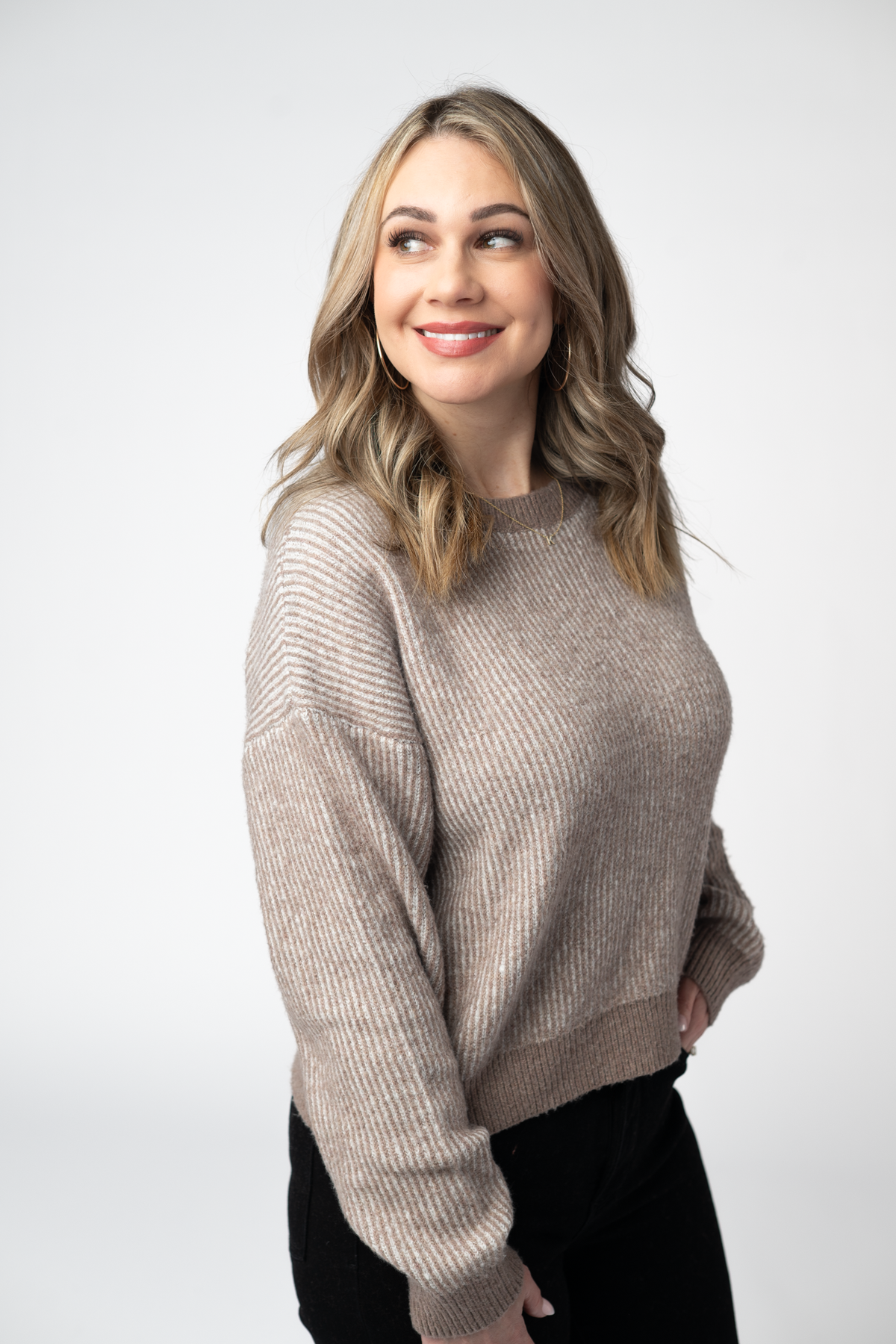 Mocha Cloud Soft Knit Sweater