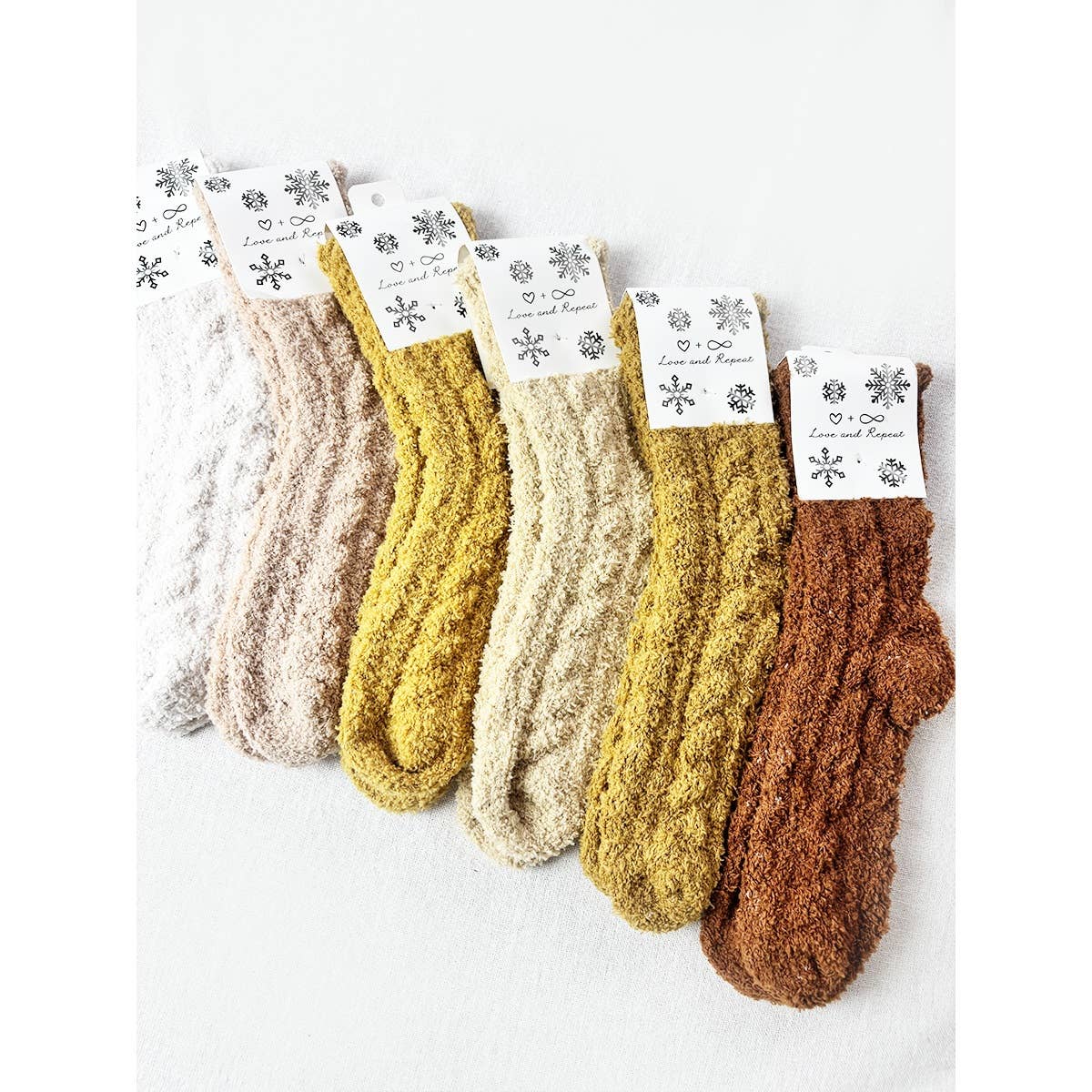 Cozy Cable Knit Crew Socks