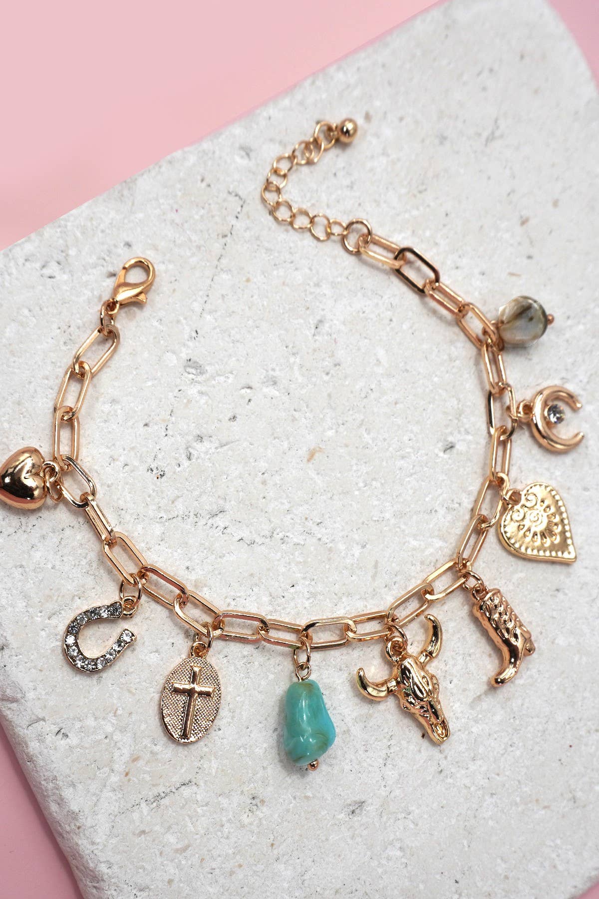 Western Wishes Charm Bracelet