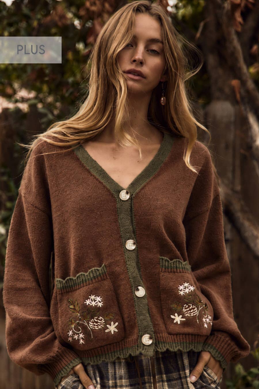 Plus Soft Knit Cardigan