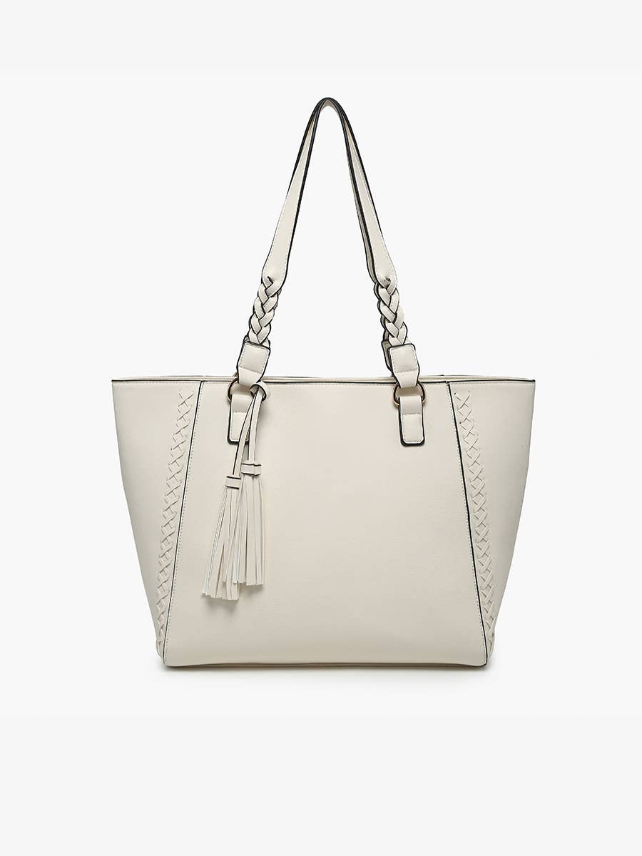 Lisa Braided Tote & Crossbody Set