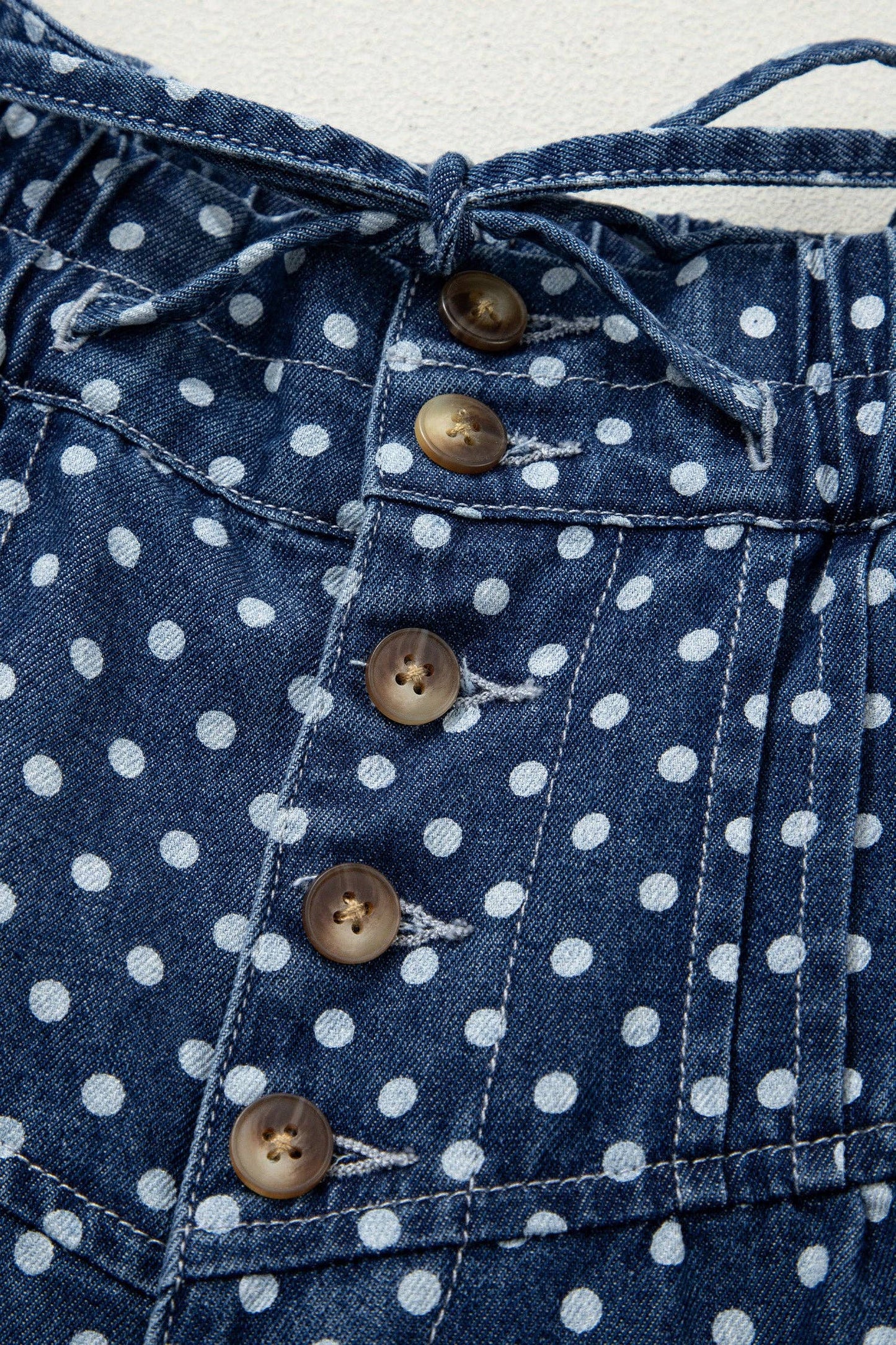 Polka Dot Wide Leg Jeans High Waist Boutique Pants