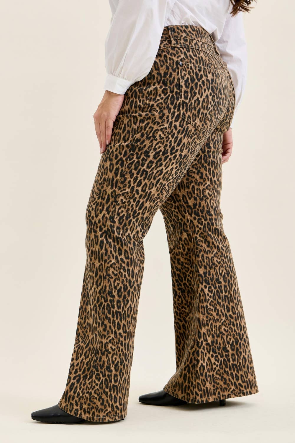 Judy Blue Leopard Luxe Flare Jeans