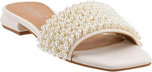 Corkys Pearl Elegance Slide Sandals