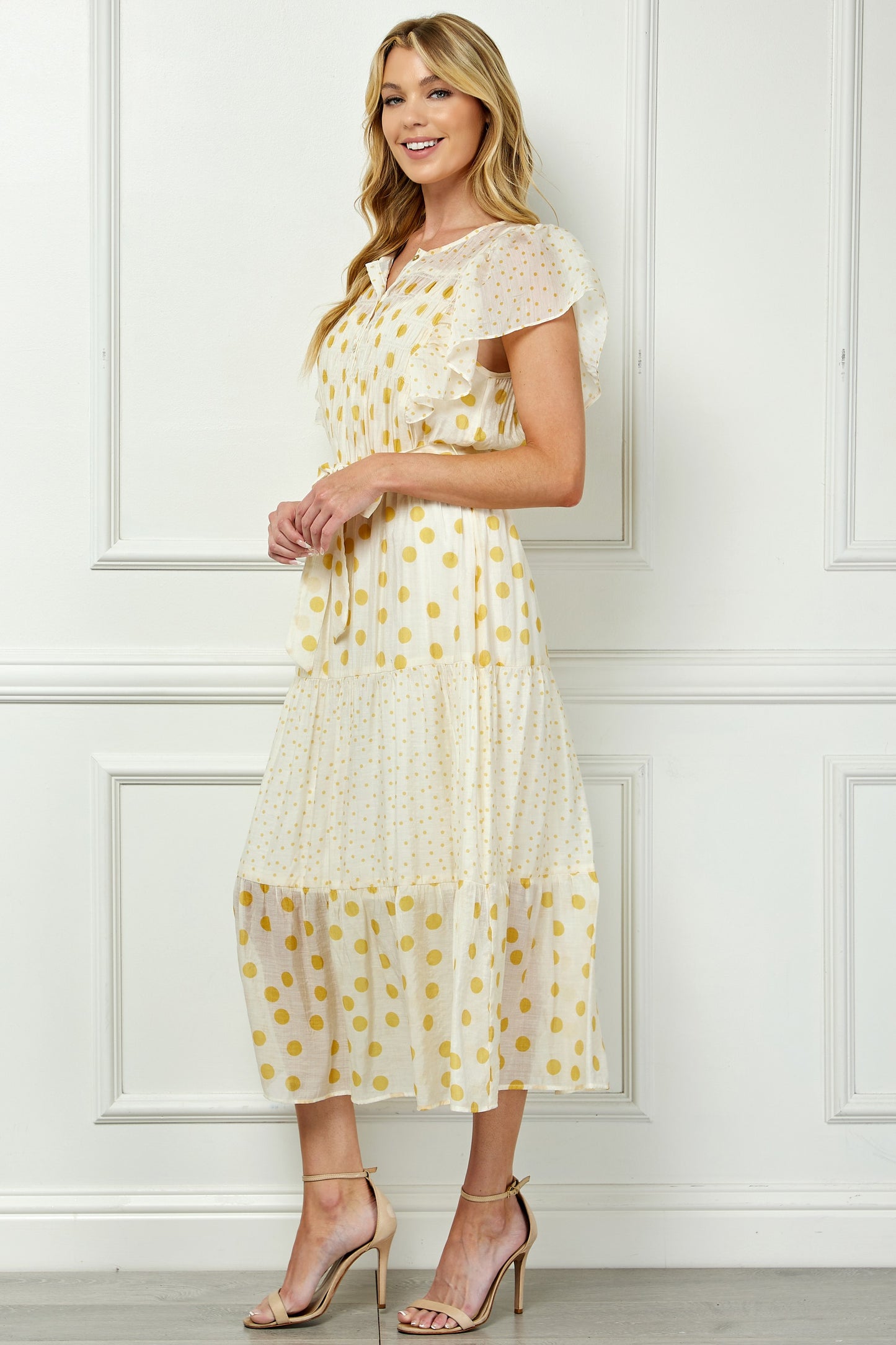 Ruffled Polka Dot Dress
