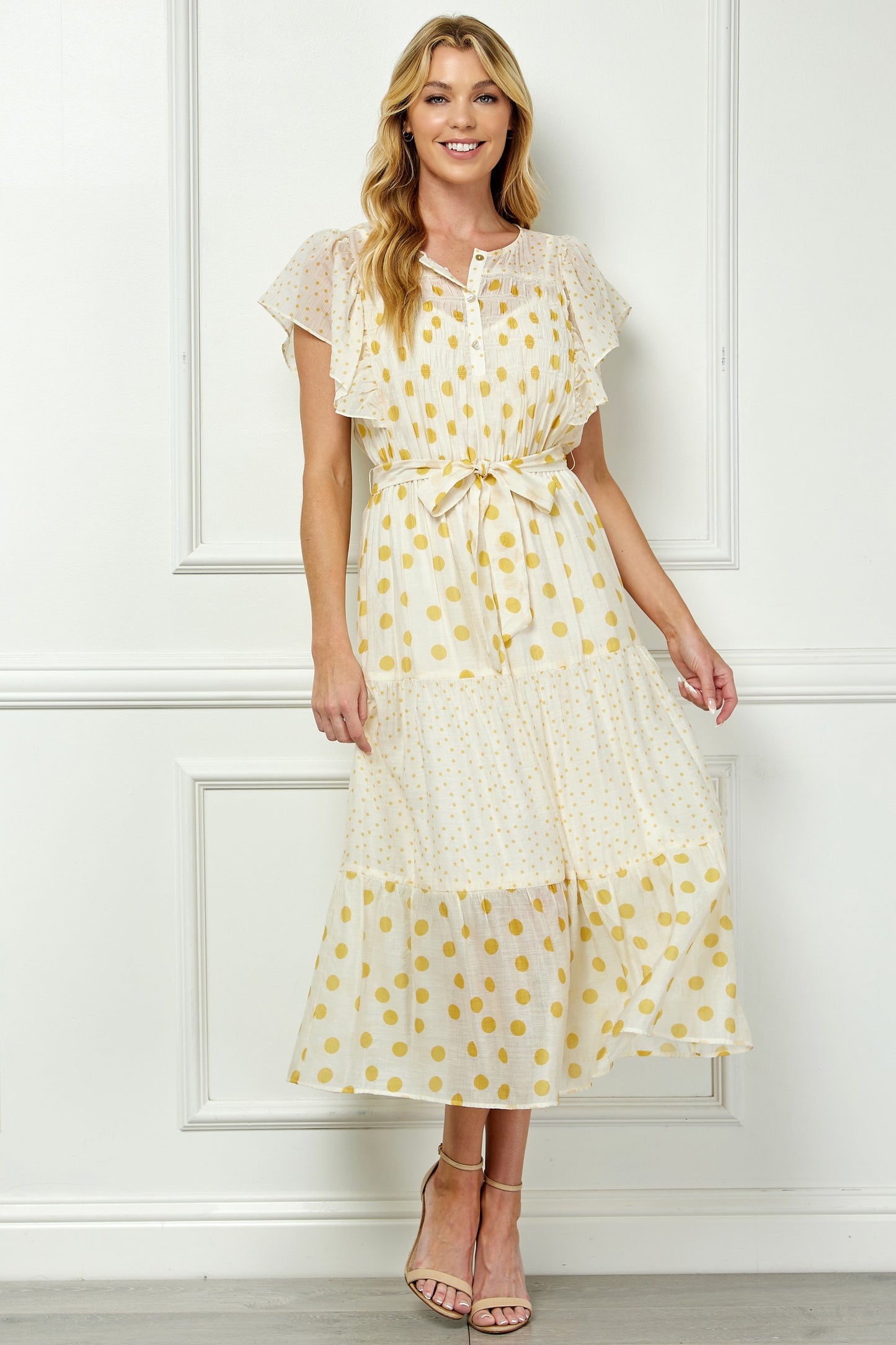 Ruffled Polka Dot Dress